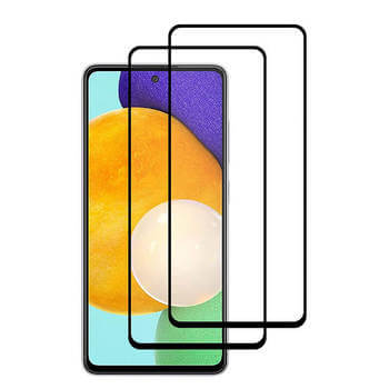 3x 3D tvrzené sklo s rámečkem pro Samsung Galaxy A53 5G - černé - 2+1 zdarma