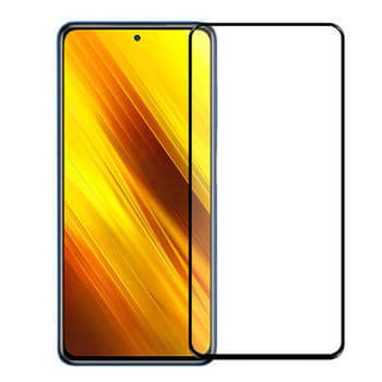 3x Picasee 3D tvrzené sklo s rámečkem pro Xiaomi Poco X4 Pro 5G - černé - 2+1 zdarma