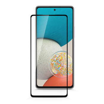 Picasee 3D ochranné tvrzené sklo s rámečkem pro Samsung Galaxy M53 5G - černé