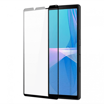 Picasee 3D ochranné tvrzené sklo s rámečkem pro Sony Xperia 10 III - černé