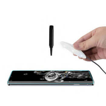 3x Picasee 3D UV ochranné sklo pro Samsung Galaxy S23+ 5G - 2+1 zdarma