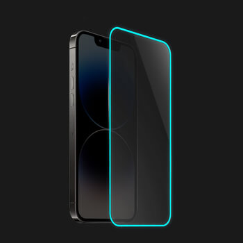 3x 3D Ochranné tvrzené sklo se svítícím rámečkem pro Huawei P40 Lite - Modrá - 2+1 zdarma