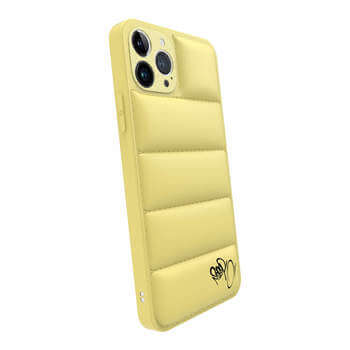 Picasee Puffer case pro Apple iPhone 12 Pro - Separ Puffer - Žlutá