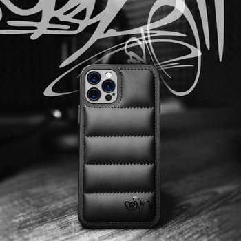 Picasee Puffer case pro Apple iPhone 12 - Separ Puffer - Černá
