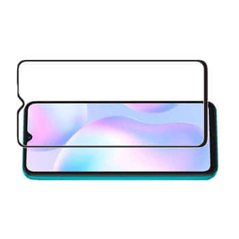 3x Picasee 3D tvrzené sklo s rámečkem pro Xiaomi Redmi A2 - černé - 2+1 zdarma