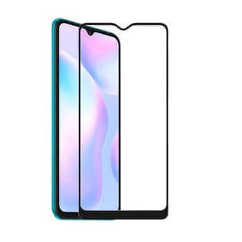 3x Picasee 3D tvrzené sklo s rámečkem pro Xiaomi Redmi A2 - černé - 2+1 zdarma