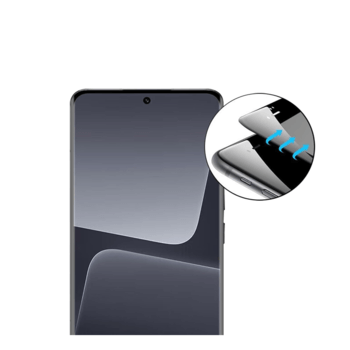 3x Picasee 3D tvrzené sklo s rámečkem pro Xiaomi 13T - černé - 2+1 zdarma