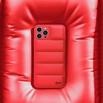Picasee Puffer case pro Apple iPhone 15 Pro - Picasee Puffer - Červená