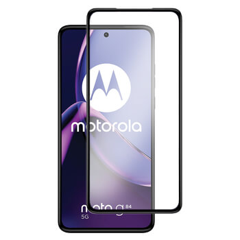 Picasee 3D ochranné tvrzené sklo s rámečkem pro Motorola Moto G84 5G - černé