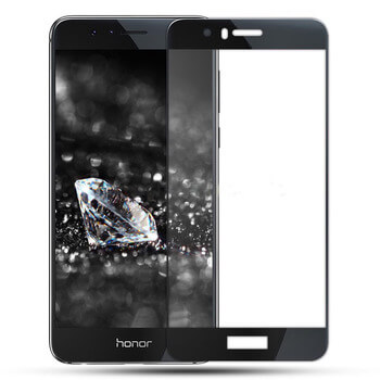 Picasee 3D ochranné tvrzené sklo s rámečkem pro Honor 8 - černé