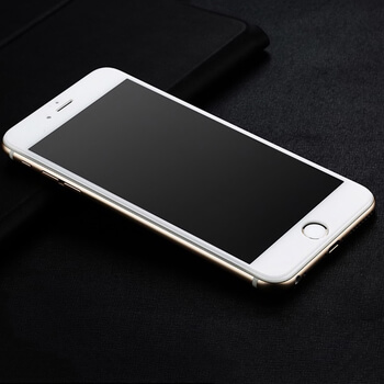 Picasee 3D ochranné tvrzené sklo s rámečkem pro Apple iPhone 6/6S - bílé