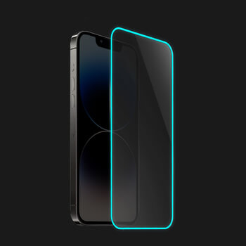 Ochranné tvrzené sklo se svítícím rámečkem pro Samsung Galaxy A15 A155F 4G - Modrá