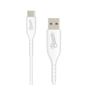 Picasee USB Kabel USB C - USB 2.0 - Bílý