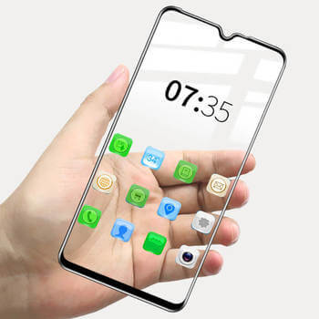 3x Picasee 3D tvrzené sklo s rámečkem pro Xiaomi Redmi A3 - černé - 2+1 zdarma
