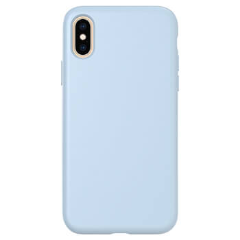 Picasee Liquid case na Apple iPhone X/XS - Vlastní gravírování - Modrá