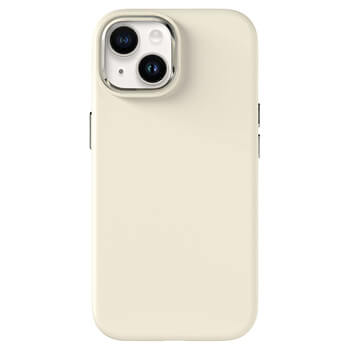 Picasee Premium case MagSafe na Apple iPhone 14 - Vlastní gravírování - Béžová