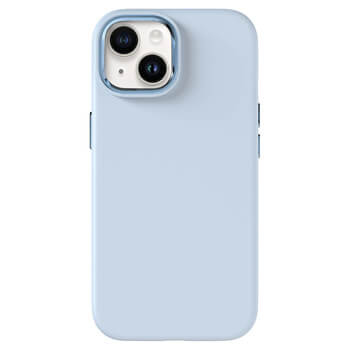 Picasee Premium case MagSafe na Apple iPhone 14 - Vlastní gravírování - Modrá