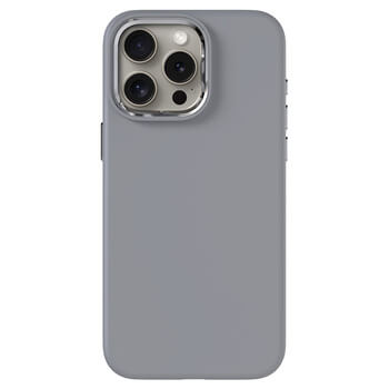 Picasee Premium case MagSafe na Apple iPhone 15 Pro Max - Vlastní gravírování - Šedá