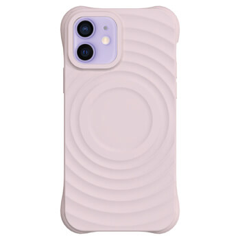 Picasee Shock-proof case MagSafe na Apple iPhone 12 - Vlastní gravírování - Růžová