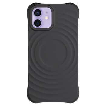 Picasee Shock-proof case MagSafe na Apple iPhone 12 - Vlastní gravírování - Černá
