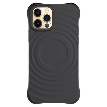 Picasee Shock-proof case MagSafe na Apple iPhone 12 Pro - Vlastní gravírování - Černá