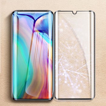 Picasee 3D zahnuté ochranné sklo pro Huawei P30 Pro - černé