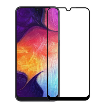 Picasee 3D ochranné tvrzené sklo s rámečkem pro Samsung Galaxy A50 A505F - černé