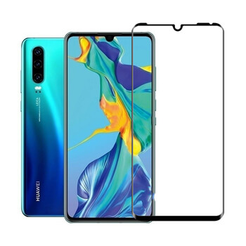 3D tvrzené sklo s rámečkem pro Huawei P30 - černé