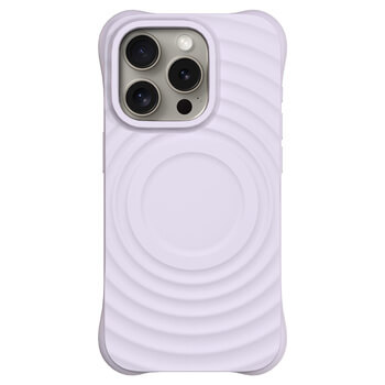 Picasee Shock-proof case MagSafe na Apple iPhone 15 Pro - Vlastní gravírování - Fialová