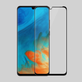 3x Picasee 3D tvrzené sklo s rámečkem pro Huawei P30 Lite - černé - 2+1 zdarma