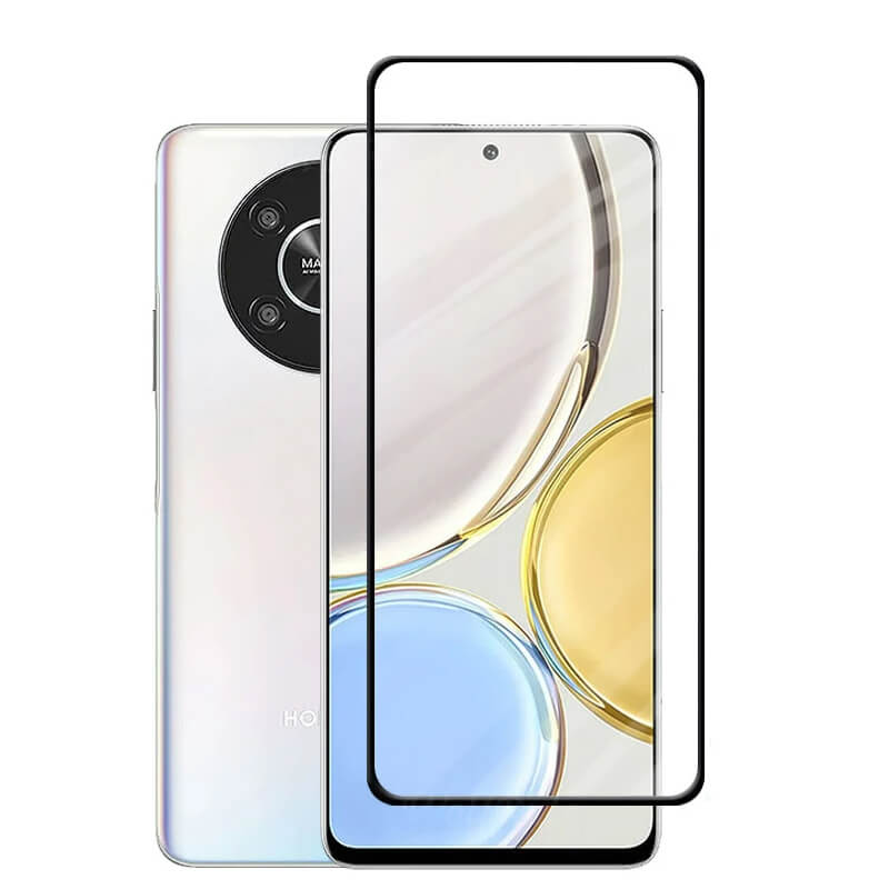 3x Picasee 3D tvrzené sklo s rámečkem pro Honor Magic4 Lite 5G - černé - 2+1 zdarma