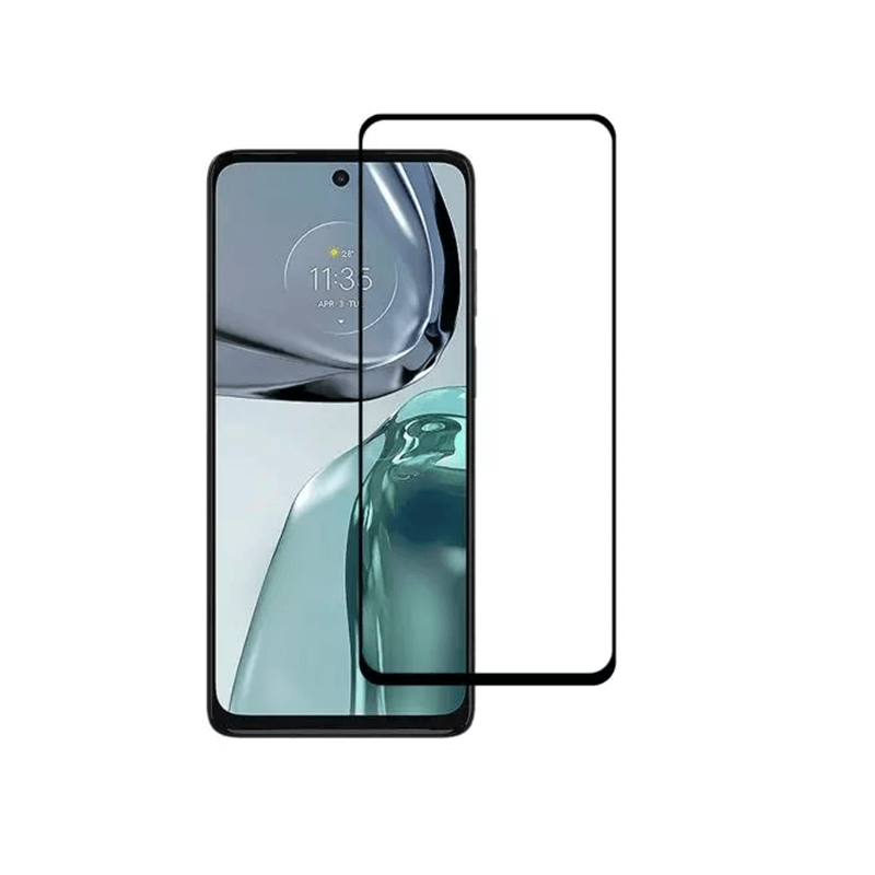 Picasee 3D ochranné tvrzené sklo s rámečkem pro Motorola Moto G32 - černé