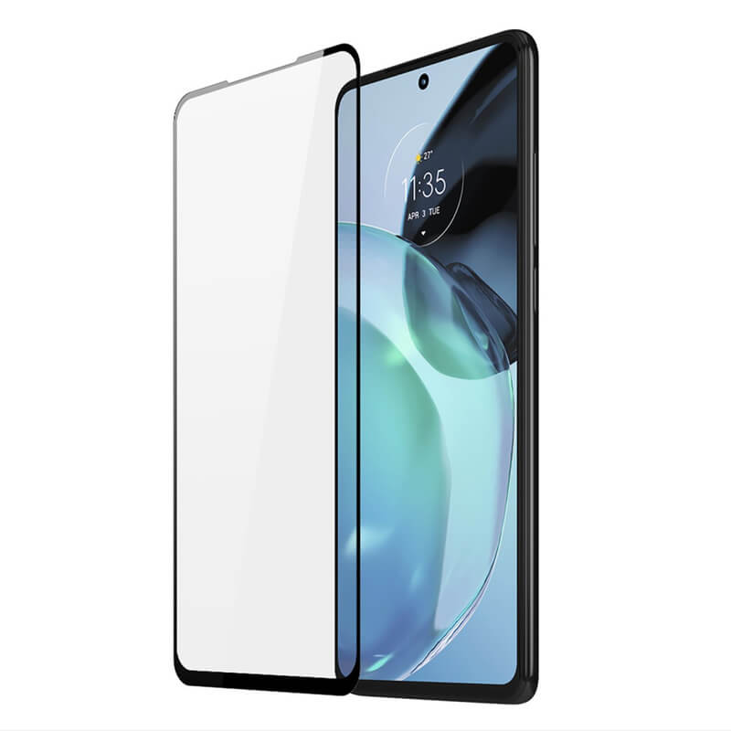 Levně 3x 3D tvrzené sklo s rámečkem pro Motorola Moto G72 - černé - 2+1 zdarma