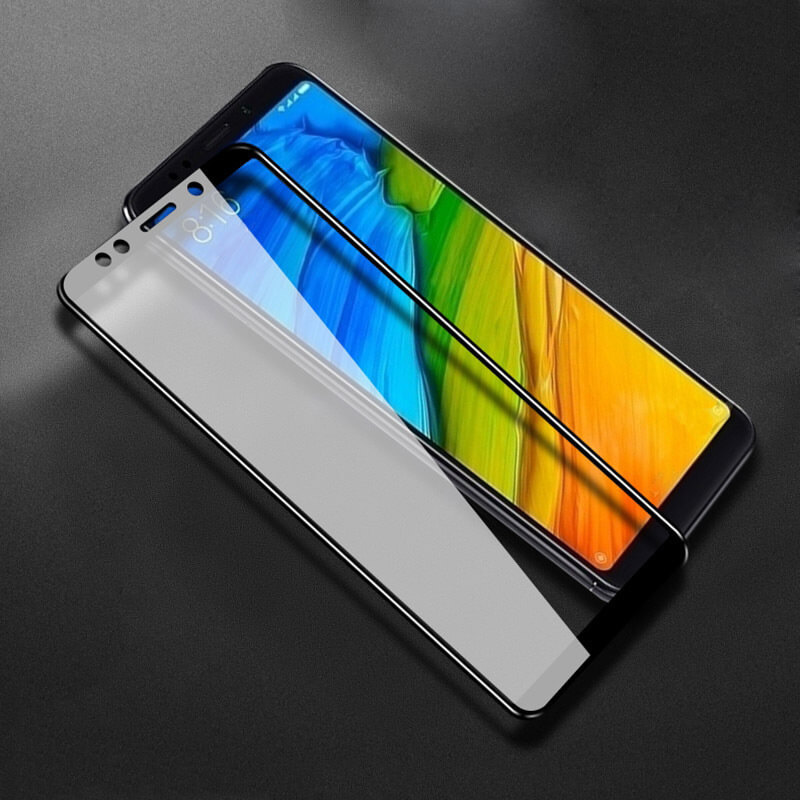 3x Picasee 3D tvrzené sklo s rámečkem pro Xiaomi Redmi Note 5 Global - černé - 2+1 zdarma