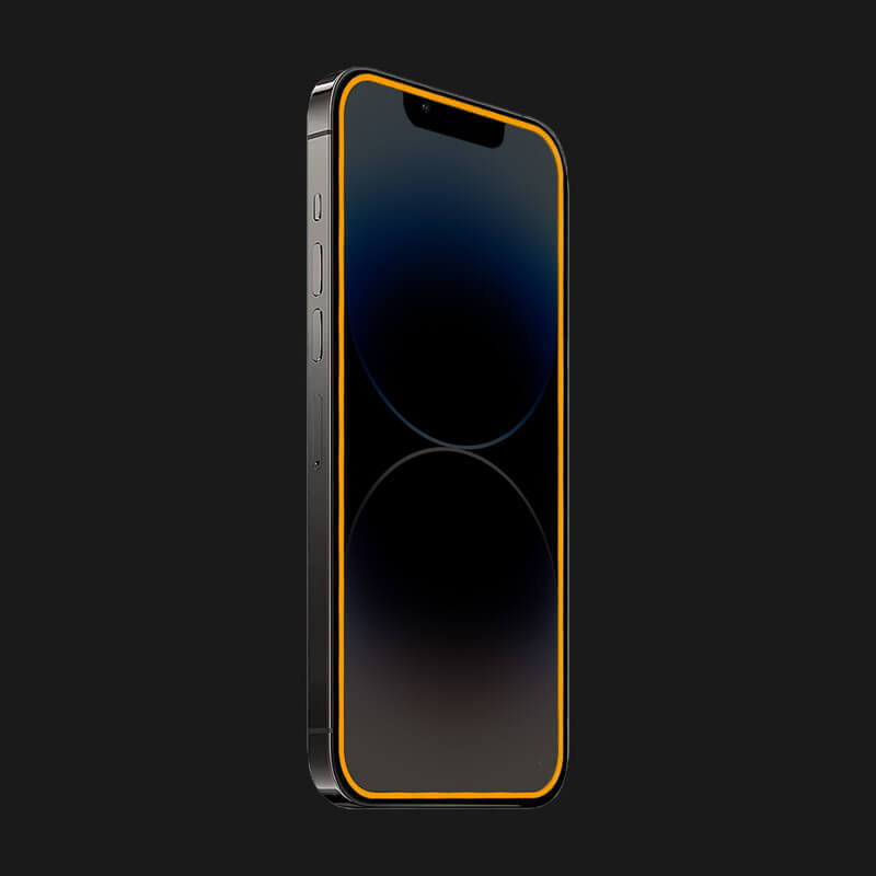 3x 3D Ochranné Tvrzené Sklo Se Svítícím Rámečkem Pro Huawei Nova 3 - Oranžová - 2+1 Zdarma