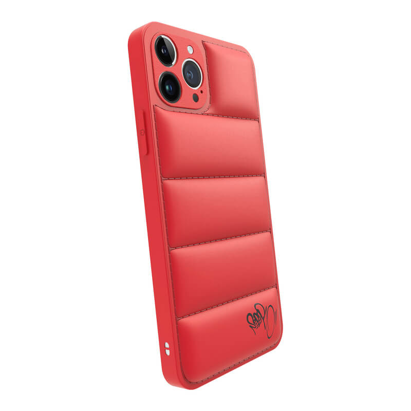 Picasee Puffer case pro Apple iPhone XR - Separ Puffer - Červená