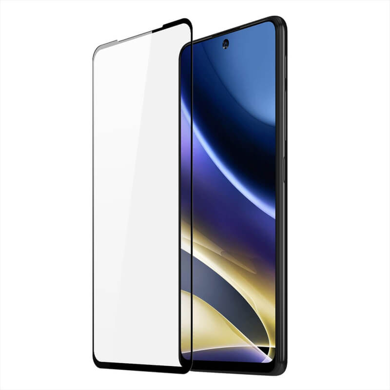 Picasee 3D ochranné tvrzené sklo s rámečkem pro Motorola Moto G51 - černé