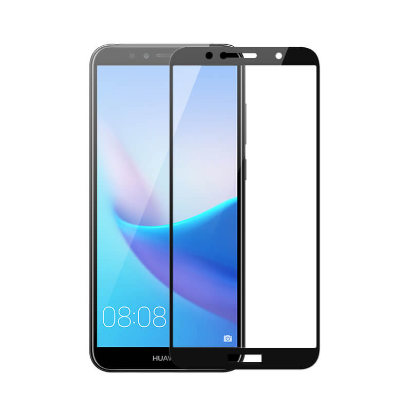Picasee 3D ochranné tvrzené sklo s rámečkem pro Huawei Y6 Prime 2018 - černé