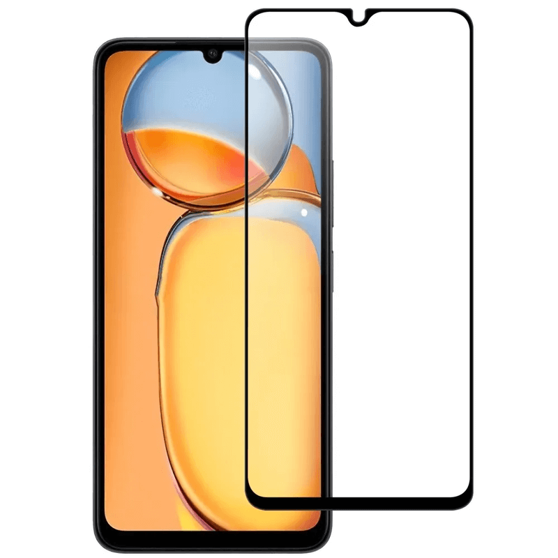 3x Picasee 3D tvrzené sklo s rámečkem pro Xiaomi Redmi 13C 4G - černé - 2+1 zdarma