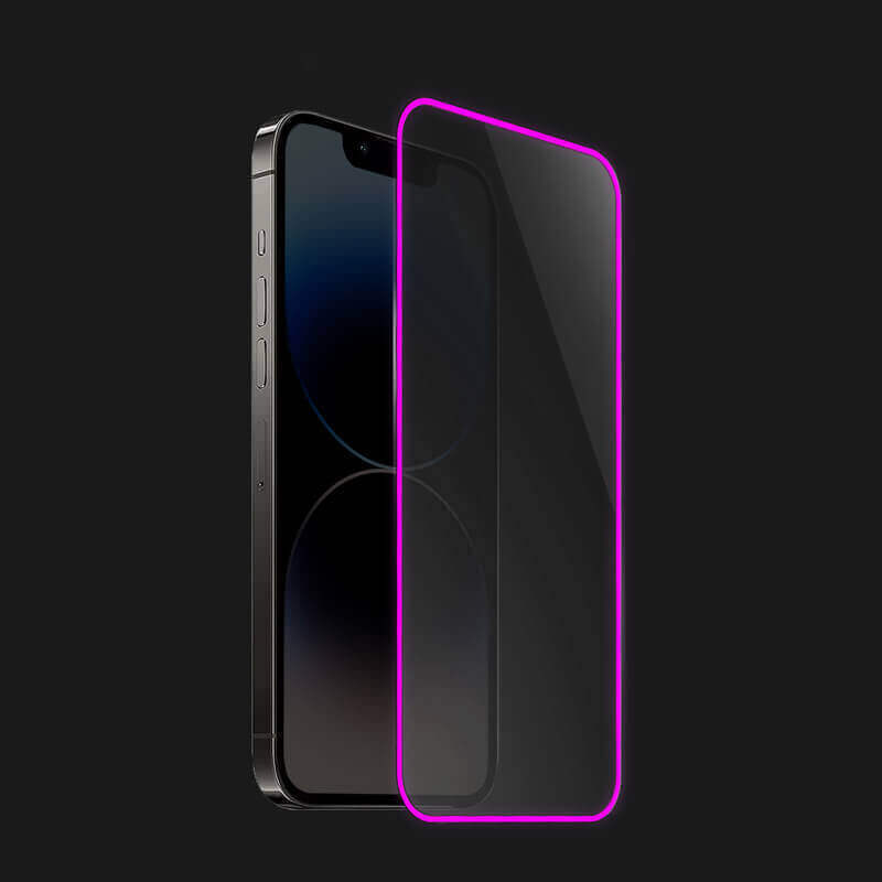 3x Picasee 3D Ochranné tvrzené sklo se svítícím rámečkem pro Xiaomi Mi 10T Pro - Růžová - 2+1 zdarma