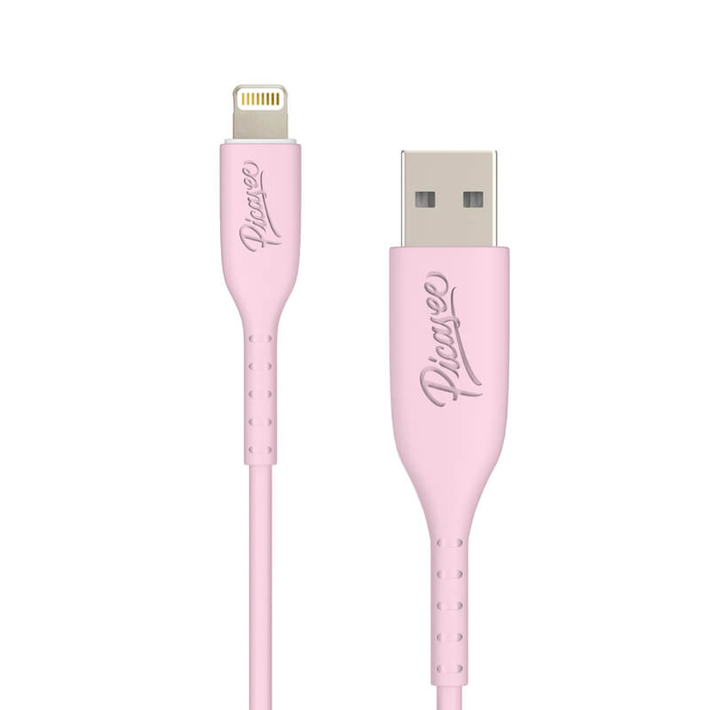 Picasee USB Kabel Lightning - USB 2.0 - Růžový