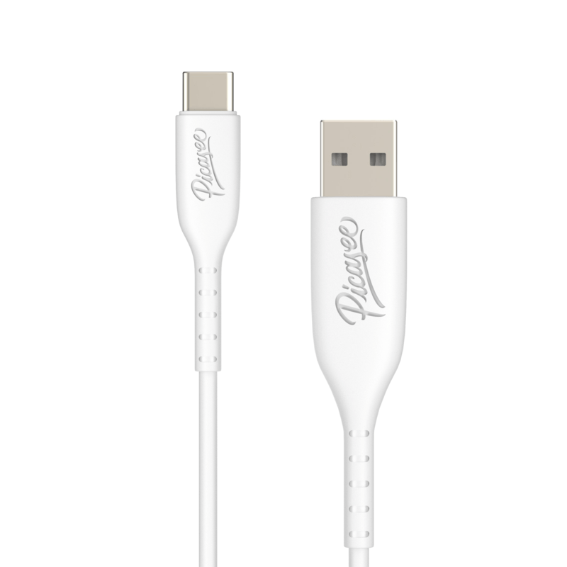 Picasee USB Kabel USB C - USB 2.0 - Bílý