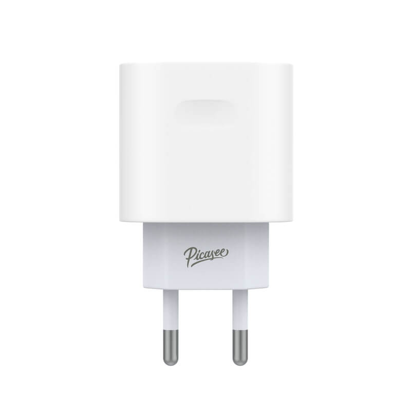 Picasee USB-C PD síťová nabíječka s rychlo-nabíjením 20W - Bílá