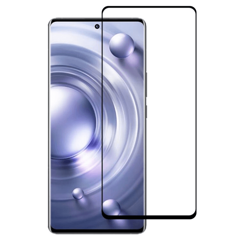 3x Picasee 3D tvrzené sklo s rámečkem pro Vivo V40 SE 5G - černé - 2+1 zdarma