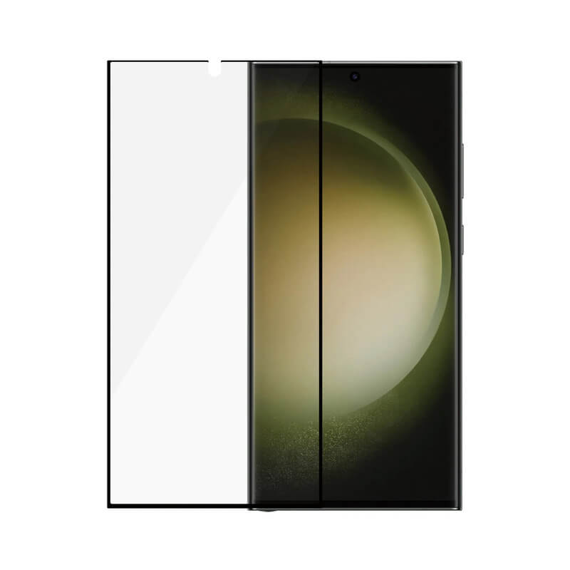 3x Picasee 3D tvrzené sklo s rámečkem pro Samsung Galaxy S24 Ultra S928B 5G - černé - 2+1 zdarma