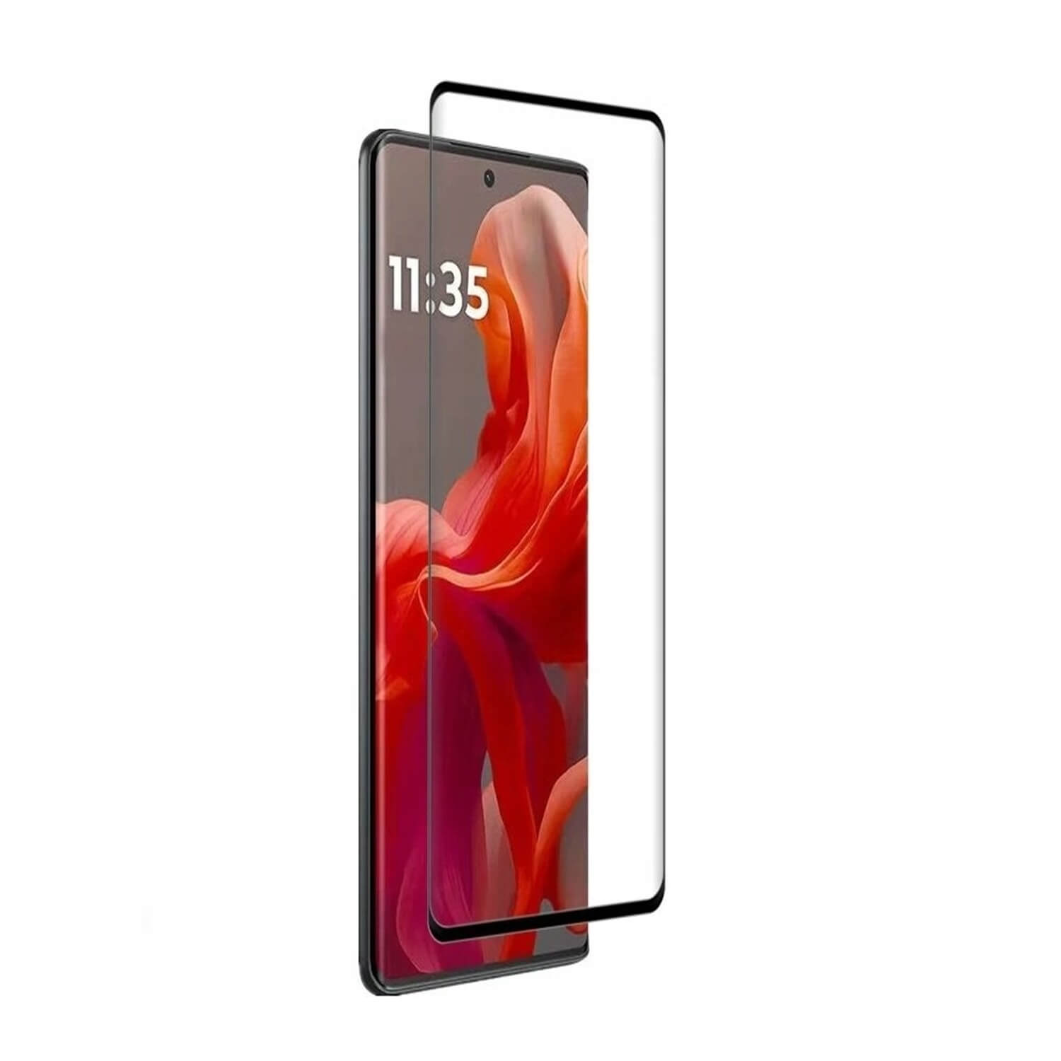 3x Picasee 3D tvrzené sklo s rámečkem pro Motorola Moto G85 - černé - 2+1 zdarma