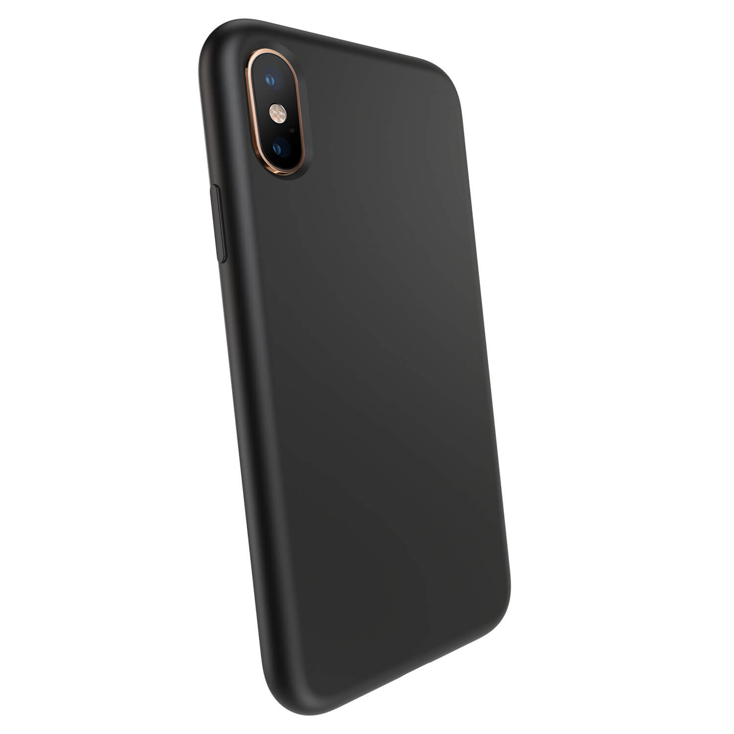 Liquid case na Apple iPhone X/XS - Vlastní gravírování - Černá