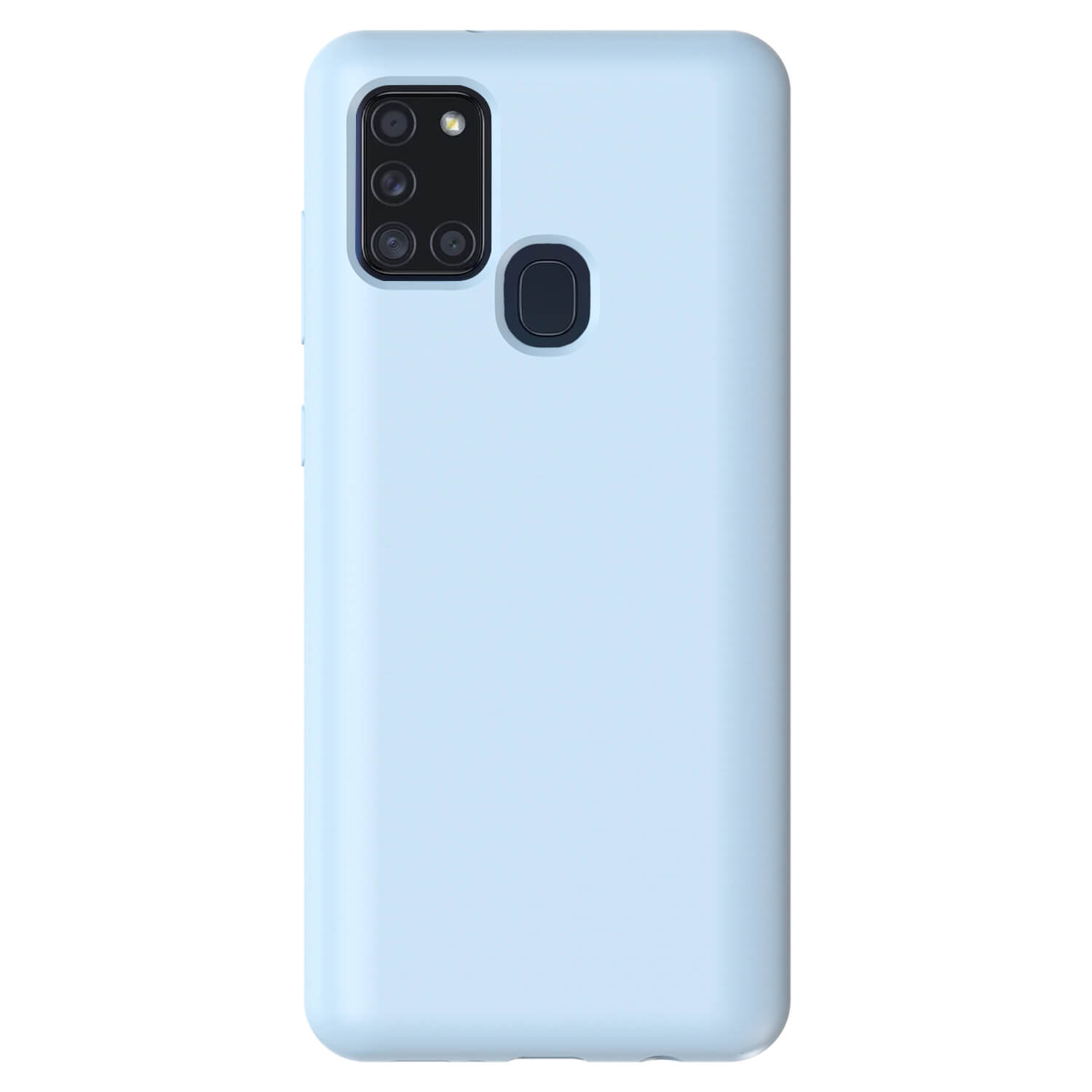 Picasee Liquid case na Samsung Galaxy A21s - Vlastní gravírování - Modrá