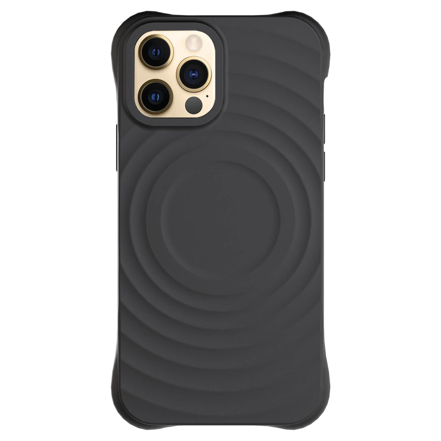 Picasee Shock-proof case MagSafe na Apple iPhone 12 Pro - Vlastní gravírování - Černá
