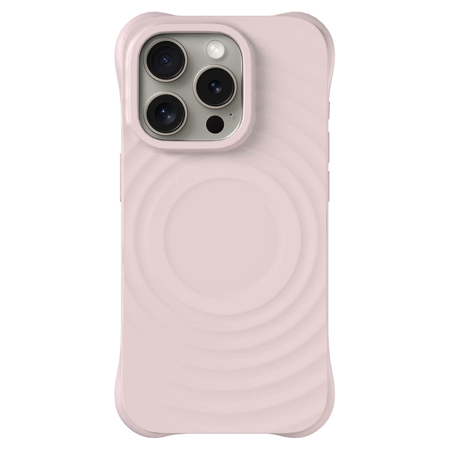Picasee Shock-proof case MagSafe na Apple iPhone 15 Pro - Vlastní gravírování - Růžová